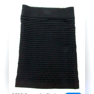 2 / $20 BCBGeneration Black Striped Pull On Stretchy Bodycon Mini Skirt - XS > S